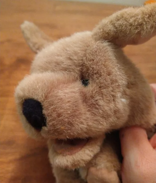 Folkmanis Folk Tales Puppy Furry Dog Plush Hand Puppet Stuffed Animal