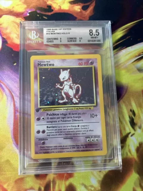 Carta Pokemon Mewtwo 10/102 (B) - Rare Holo - Set Base - Poor - ITALIANO -  Centro del Fumetto Online