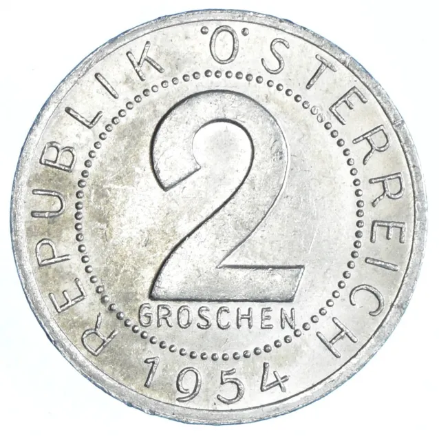 Coin 1954 / 2 Groschen / Austria / Osterreich   #Wt43139