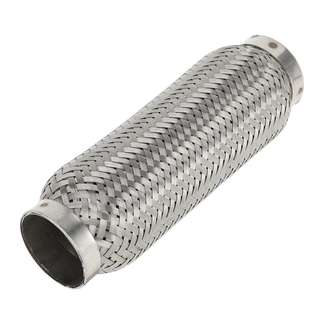 Tuyau Flexible D’échappement JMJ 50x230S – Tresse Inox, Pour Remplacement échappement Voiture/moto
