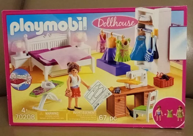 Playmobil Schlafzimmer mit Nähecke (70208) - inkl. OVP und Anleitung 2
