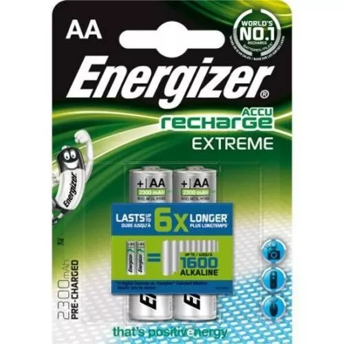 4 x NiMH Akku Energizer Extreme HR6 AA Mignon 2300 mAh, 2 x 2er Blister