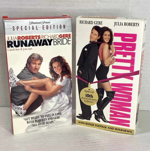 Pretty Woman Runaway Bride VHS Lot Of 2 Julia Roberts Richard Gere Special Edits