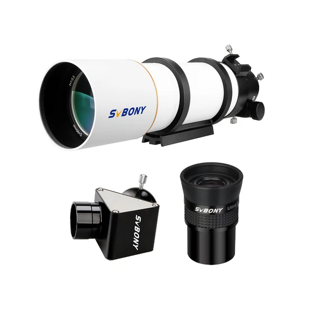 Telescopio refractor SVBONY SV48P 2" 90500 + ocular SV190 UF10 mm + 45° diagonal
