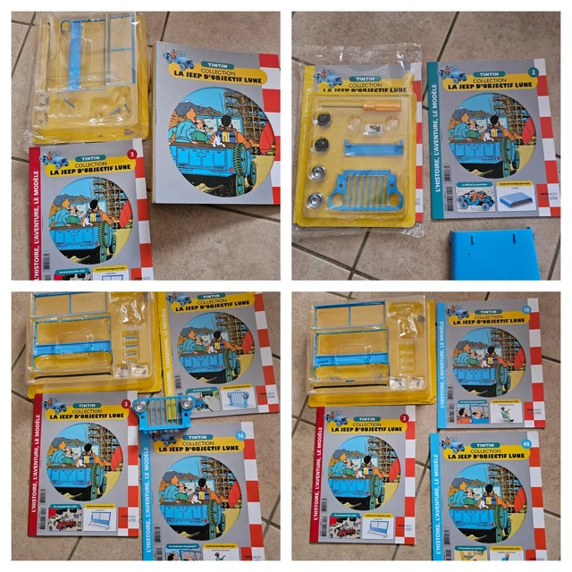 Figurine Tintin - Jeep Bleue N°40 'Destination Lune' Avec Fascicule - Échelle 1:8 - Neuve