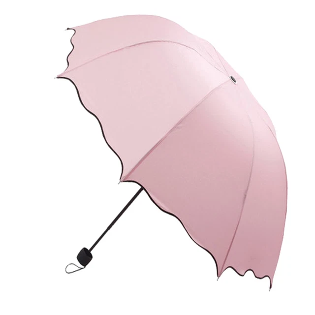 Parapluie Pliant Anti-UV 6 Branches - Compact, Léger, Coupe-vent - Avec étui - Pour Femme, Homme, Enfant