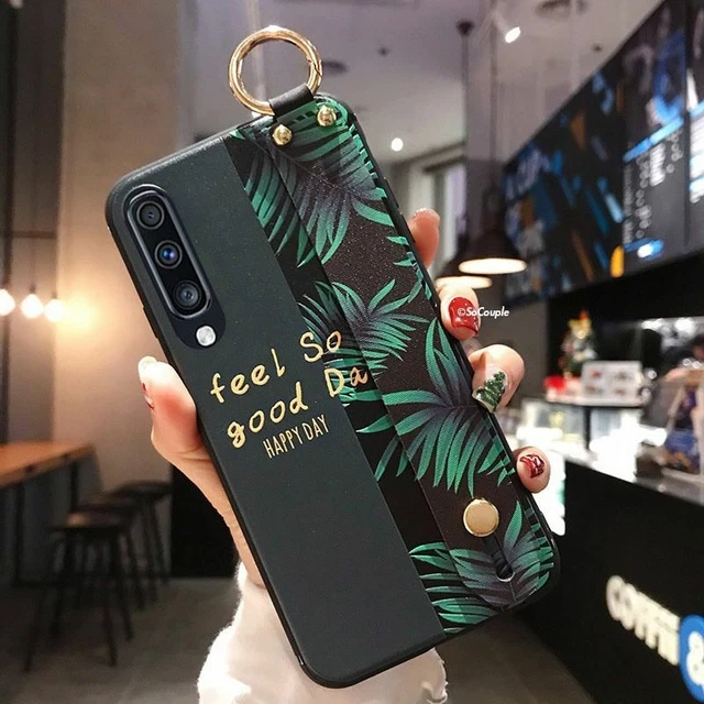 De Luxe Téléphone Coque avec Sangle Pour Samsung Galaxy S8 S9 S10 S20 Note 9 10 5