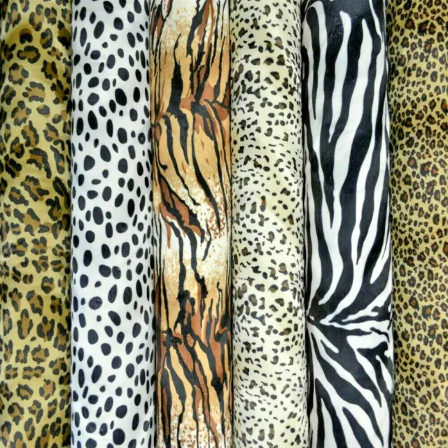 Super Soft ANIMAL PRINT VELBOA FAUX FUR VELOUR FABRIC MATERIAL - 150cm wide