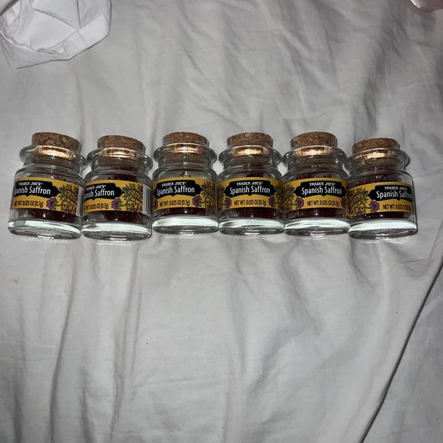 (6) TRADER JOE'S SPANISH SAFFRON 0.025oz (0.7g) NEW/SEALED! (LOT OF