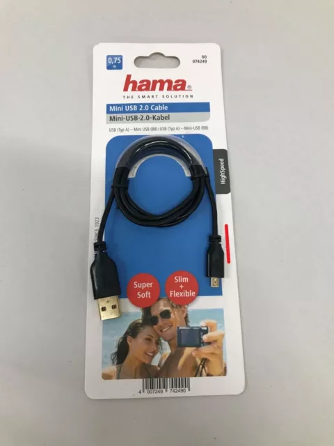 Hama Câble de connexion USB 2.0, fiche A -