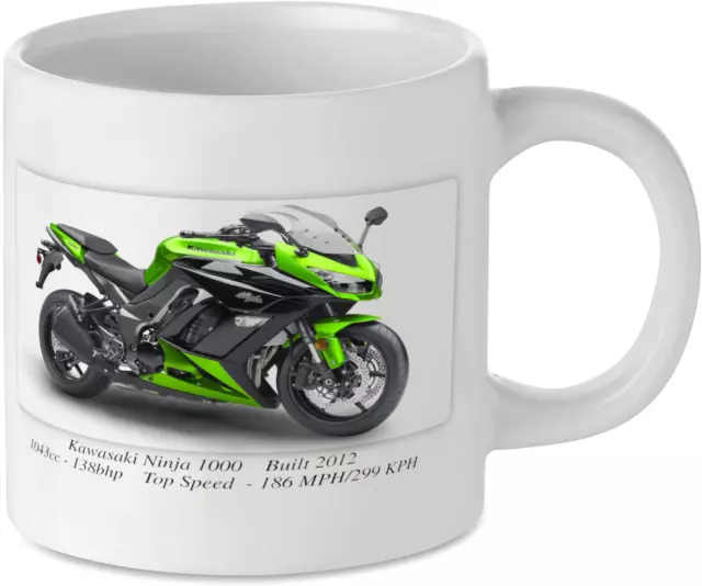 Kawasaki Ninja 1000 Motorcycle Motorbike Tea Coffee Mug Biker Gift Printed UK