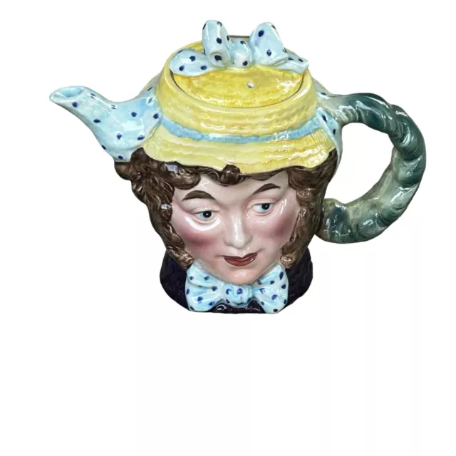 Beswick Dickens Dolly Varden Figural Character Ceramic Teapot Jug England