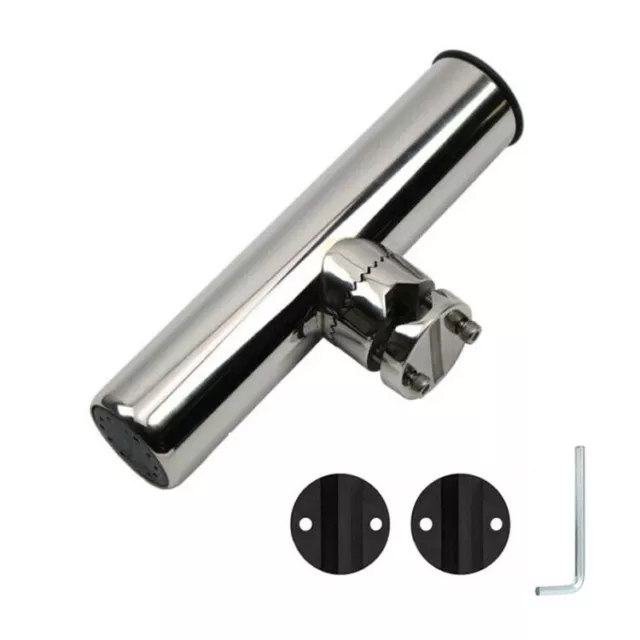 Stainless Steel Clamp On Rail Mount Adjustable Rod Holder Fishing 20mm to 25mm