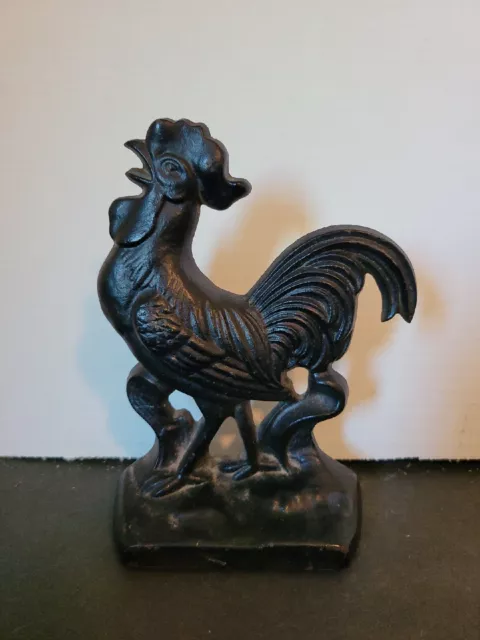 Antique Cast Iron. Cast Iron Doorstop. Rooster. Black. Rare. Antique Cast Iron. Cast Iron Doorstop. Rooster. Black. Rare.