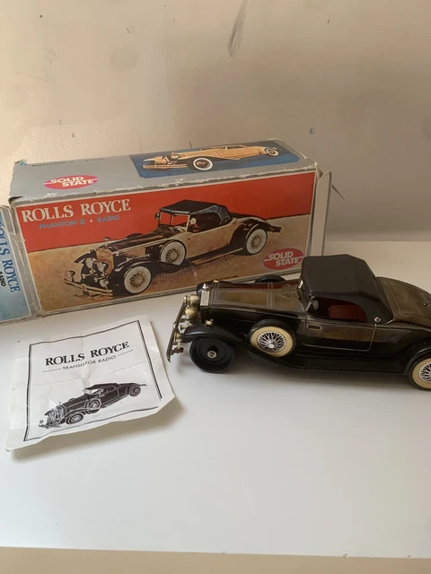 VINTAGE 1931 ROLLS Royce Phantom II Replica Car Solid State AM Radio ...
