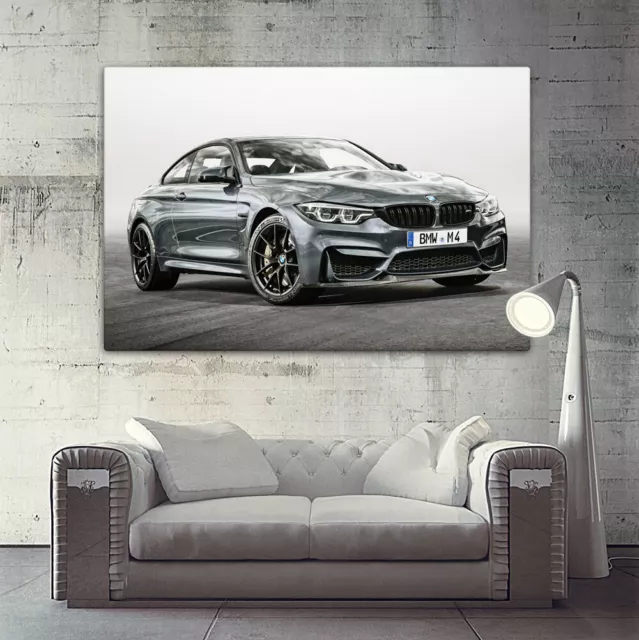 BMW M4 Coupe - Poster oder Leinwand Bild - Auto, Wandbild, Sportwagen, modern 2