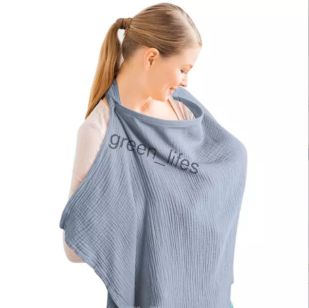 75*95CM Breastfeeding MultiUse Cover Muslin Nursing Cover for Baby Breastfeeding