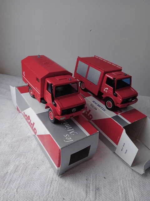 Camion De Pompiers Mercedes Unimog - Modèle Miniature Solido 1/50, D'occasion En Bon état (rouge)