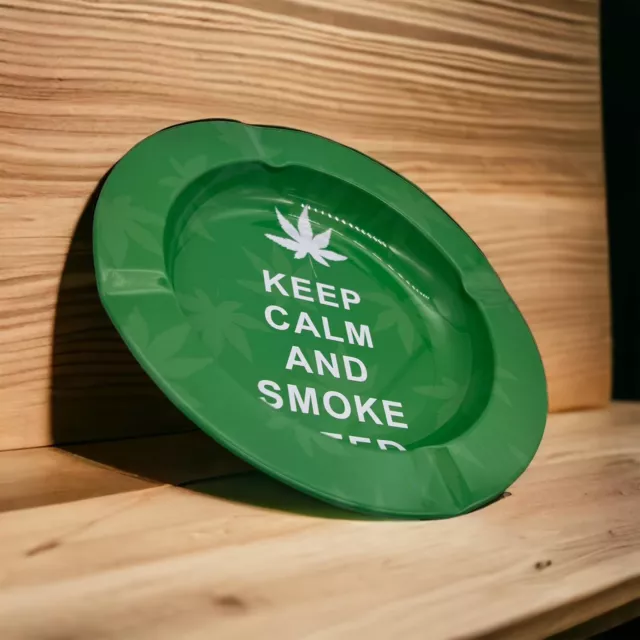Decorative Tray 3D Printed Plate Game Table Keep Calm Side Table Ash Tray