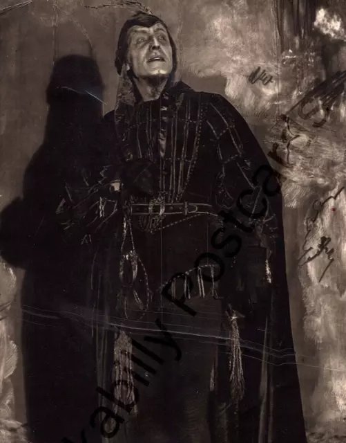 Ezio Pinza 1940's Photograph N.Y. Met. Opera Star Mephistopheles in Faust 6"x9"