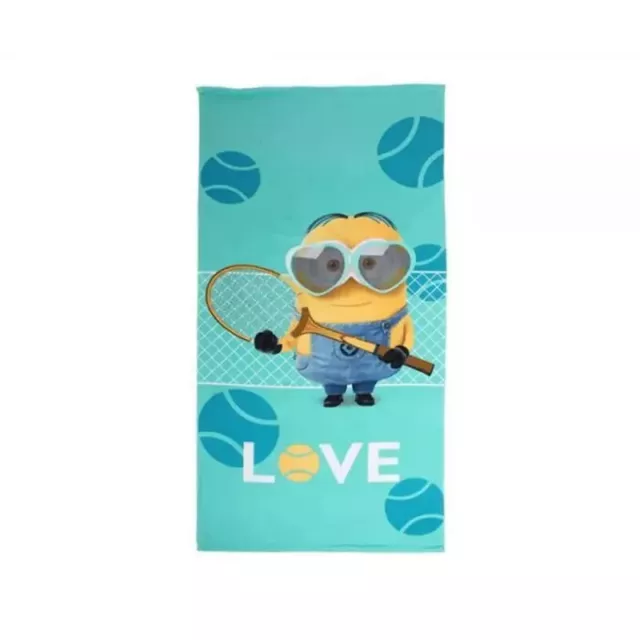 Serviette Drap De Plage, Piscine Microfibres Les Minions Love