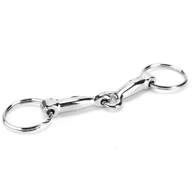 Snaffle Bits Keychain Zinc Alloy Pelham Keychain Single Connector Horse Bit Lhp