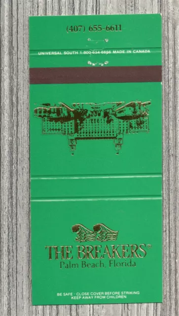 MATCHBOOK COVER-THE BREAKERS Restaurant Palm Beach Florida-5462 $4.00 ...