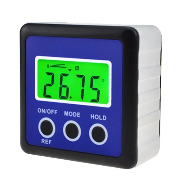 4 x 90 Degree 3 Keys Digital Display Inclinometer Inclination Box Goniometer