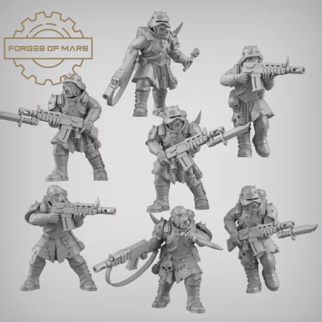 Imperial Guard - Chaos - Heretics Squad (x10) - Compatible 40K