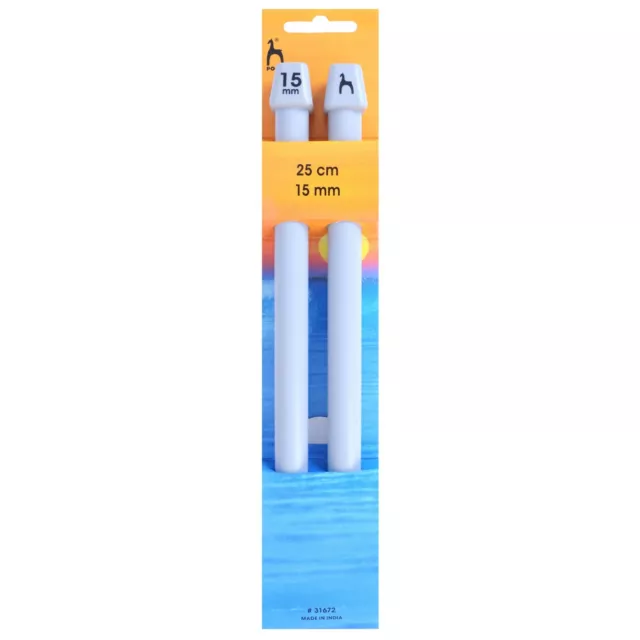 Agujas de tejer clásicas de un solo extremo pony de 15,00 mm - 25 cm - P31672 - CORREO GRATUITO