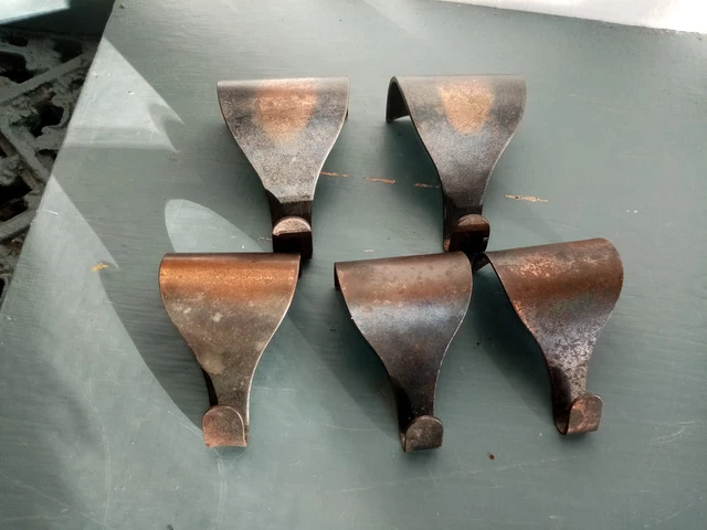 Antique Picture Rail Hooks Copperised Iron Hanger Moulding Arts And Crafts
