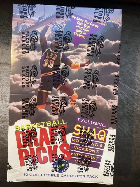 1992 Classic Basketball Draft Picks Box Shaquille O'neal Rookie - Factory Sealed