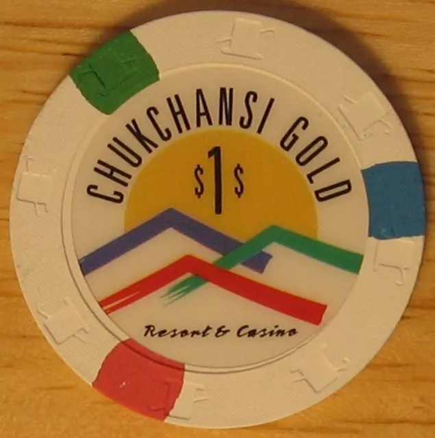 Chukchansi Gold $1 Casino Poker Chip California