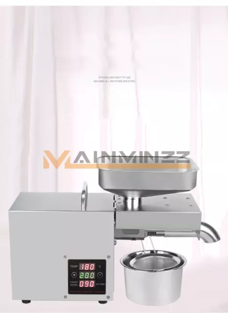 Automatic Oil Press Machine Oil Extraction Extractor Expeller Olive Peanut NEW
