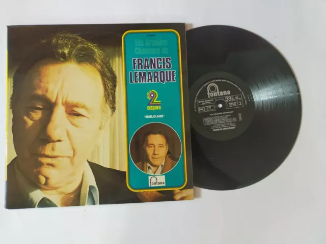 2LP Vinyles 33T Francis Lemarque "Les grandes chansons" BE