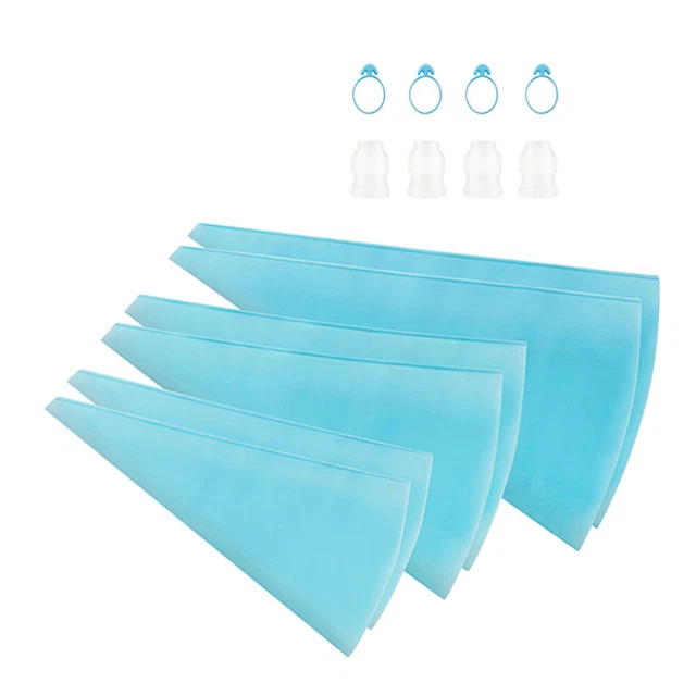 14 piezas bolsas de pastel fundido de azúcar anti ráfaga bolsos cupcake piping cajas