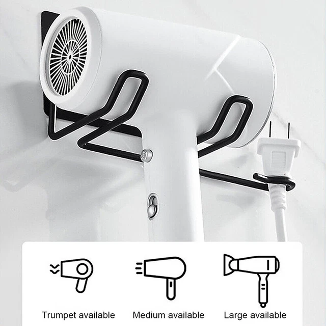 Montaje en pared secador de pelo soporte almacenamiento baño autoadhesivo Ra