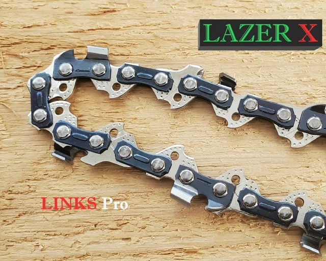 2-Pack Archer Chainsaw Chain - 16 Inch, 3/8LP Pitch, .050 Gauge, 55 DL - Full Chisel