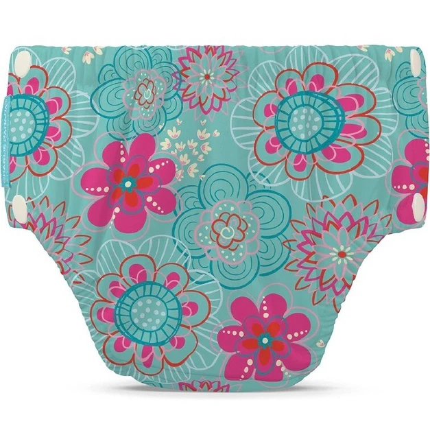 Charlie Banana Baby Easy Snaps Reusable and Washable Swim Diaper Size XL