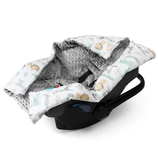Couverture enveloppante pour bébé en coton - Siège Auto Poussette Nacelle
