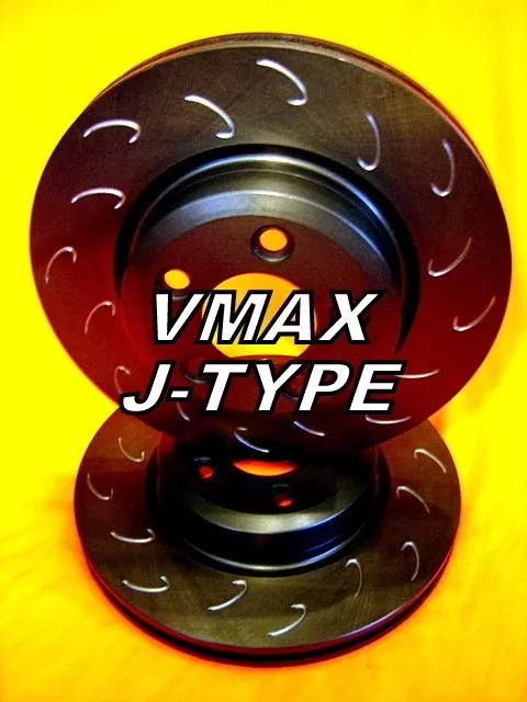 SLOTTED VMAXJ fits FORD F350 4WD SRW 1999-2004 FRONT Disc Brake Rotors