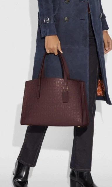 NWT Coach Charlie Carryall Bag In Signature Leather
