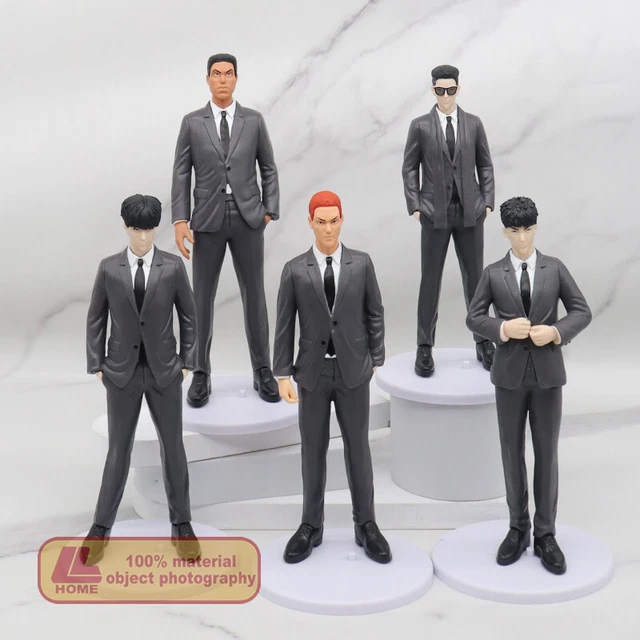 Anime Slam Dunk Shohoku Team Suit Ver. Sakuragi 5PC set Figure Statue Toy Gift