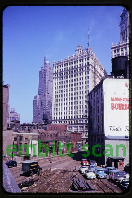 Original Slide, Track Scene in Chicago, 1953