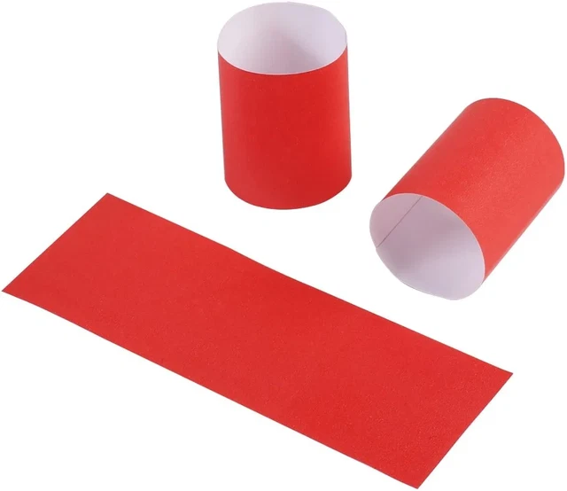 Paper Napkin Band Box of 500 (Red), Paper Napkin Rings Self Adhesive GM1048A