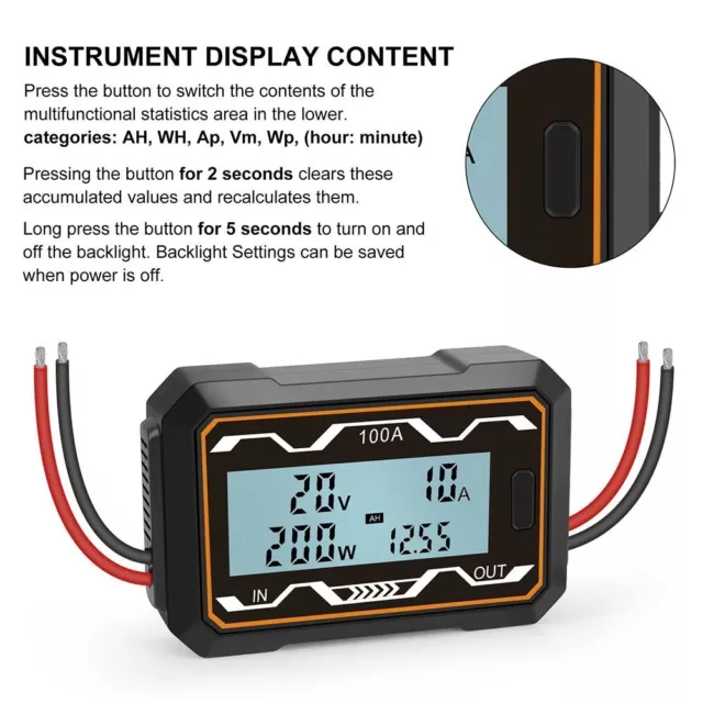 Power Analyzer High Precision RC Watt Meter Digital Wattmeter Voltmeter Ammeter