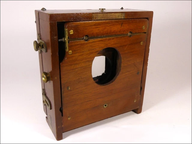 Antique plate camera, J.Lancaster & Son, incomplete for parts