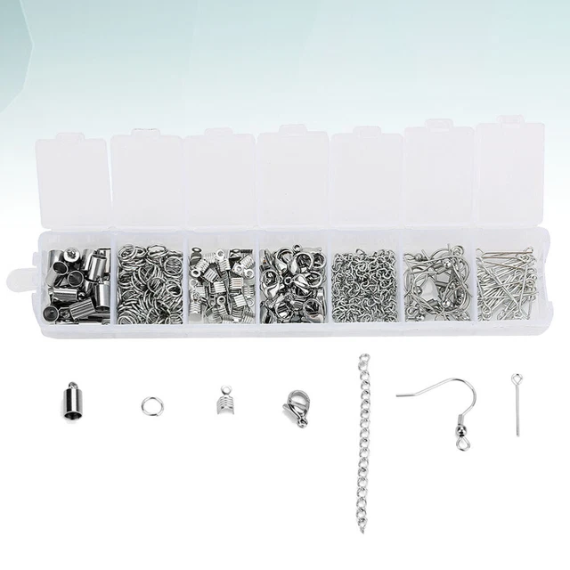 770 hallazgos de joyería con cadena de lijado abierta hebilla de langosta ganchos para los oídos
