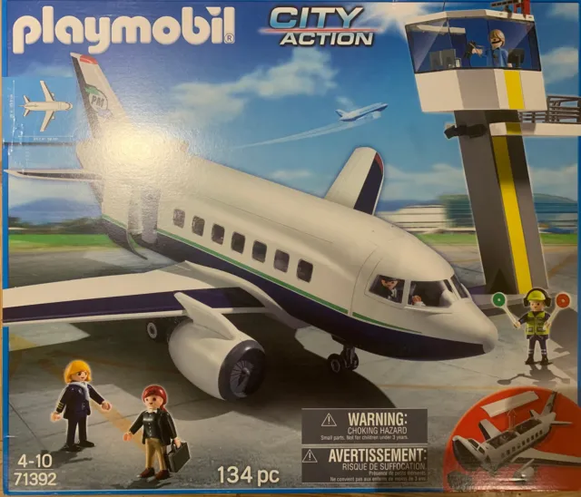 Playmobil - 5261 - Jeu de Construction - Avion et Tour de Contrôle