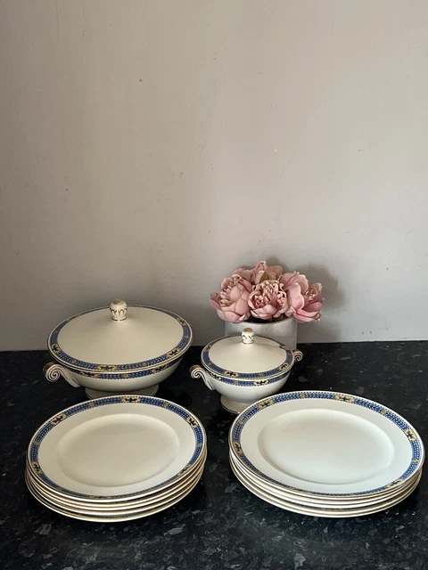 Set da cena vintage Royal Worcester set stoviglie piatti osso cinese porzione